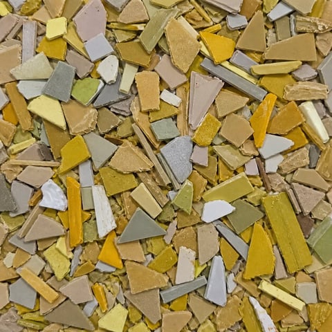 PP Yellow Class B plastic flakes