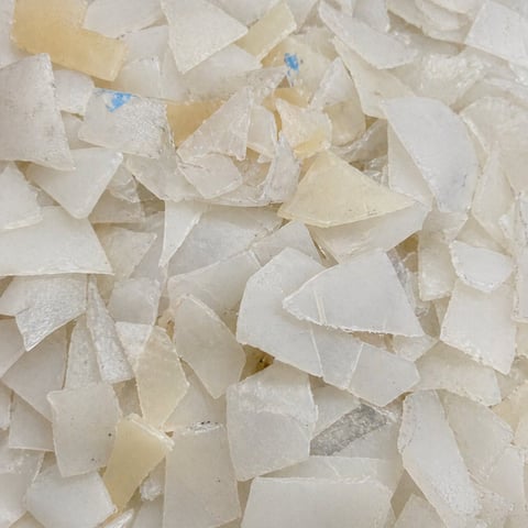 HDPE Transparent Class B plastic flakes